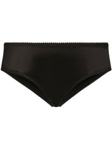 Dolce & Gabbana culotte en satin à taille mi-haute - Noir