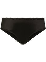 Dolce & Gabbana culotte en satin à taille mi-haute - Noir