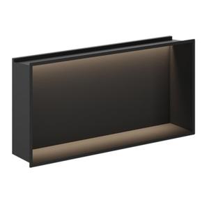 Crosswater Douche Nis - 61x30.5cm - LED-lichtstrip - mat zwart NI305610LMB