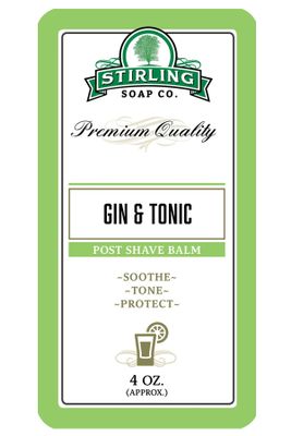 Stirling Soap Co. after shave balm Gin & Tonic on the rocks 118ml