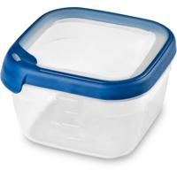 Curver grand chef vershoudbak vierkant 1.2l transparant/donkerblauw