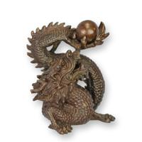 A BRONZE SCULPTURE OF THE PEARL OF WISDOM - BROWN A BRONZE SCULPTURE OF THE PEARL OF WISDOM - BROWN