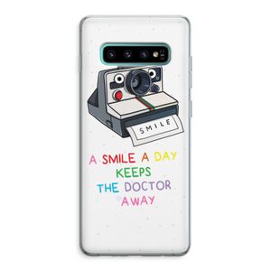 Smile: Samsung Galaxy S10 Plus Transparant Hoesje