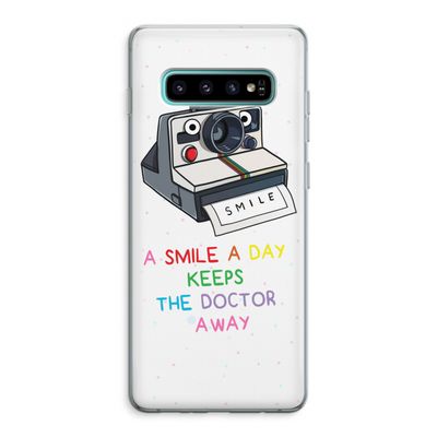 Smile: Samsung Galaxy S10 Plus Transparant Hoesje