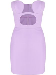 Nensi Dojaka robe bustier courte à découpe avant - Violet