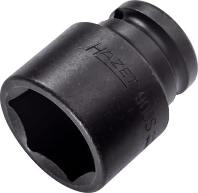 HAZET Krachtdopsleutel 900S-27 · 1/2 inch (12,5 mm) vierkant hol · Buiten-zeskant-tractieprofiel · SW 27 mm