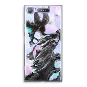 Pastel zwart: Sony Xperia XZ1 Transparant Hoesje