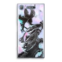 Pastel zwart: Sony Xperia XZ1 Transparant Hoesje