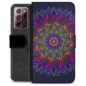 Samsung Galaxy Note20 Ultra Premium Portemonnee Hoesje - Kleurrijke Mandala