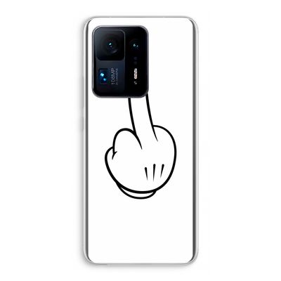 Middle finger white: Xiaomi Mi Mix 4 Transparant Hoesje
