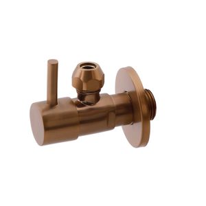 Hoekstopkraan BWS Karsten Minimal 1/2" x 3/8" Of Knel 10 mm Geborsteld Brons Koper