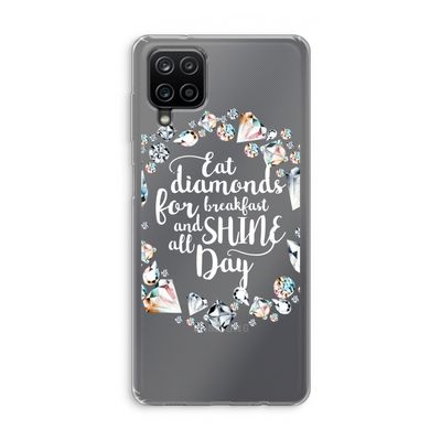 Diamonds: Samsung Galaxy A12 Transparant Hoesje