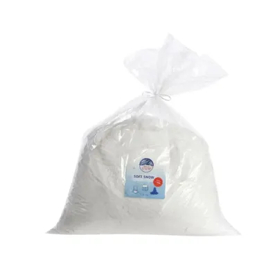Sneeuw polyester zacht 1kg wit