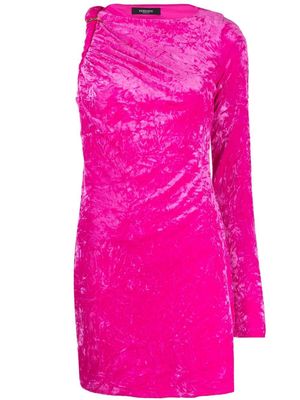 Versace robe courte en velours - Rose