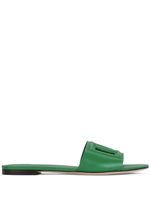 Dolce & Gabbana sandales en cuir à logo DG - Vert