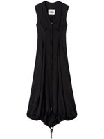 Jil Sander pleated fitted dress - Noir - thumbnail