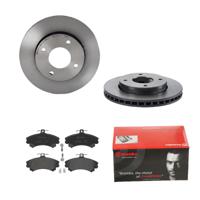 Remmenset, remschijf BREMBO, Remschijftype: Binnen geventileerd, Inbouwplaats: Vooras, u.a. für Smart, Mitsubishi - thumbnail