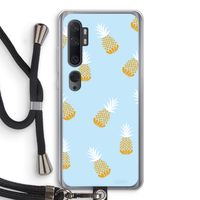 Ananasjes: Xiaomi Mi Note 10 Transparant Hoesje met koord