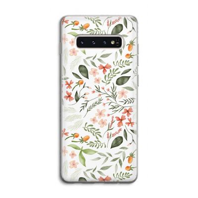 Sweet little flowers: Samsung Galaxy S10 4G Transparant Hoesje