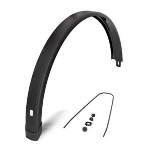 Eurofender Achterspatbord 28 inch 58mm vlak mat zwart tempo squa