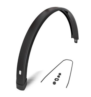 Eurofender Achterspatbord 28 inch 58mm vlak mat zwart tempo squa