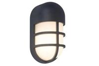 Buitenlamp voordeur donker grijs led &apos;Bullo&apos; 3000K led warm wit 15W 19 cm