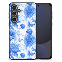 Bloemen Hoesje voor Samsung Galaxy S24 FE Flowers Blue