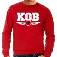 KGB agent / geheim agent kostuum trui / sweater rood voor heren 2XL  -