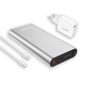 RealPower 408097 powerbank Lithium-Ion (Li-Ion) 20000 mAh Aluminium