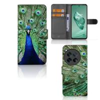OnePlus 12 | Telefoonhoesje | Met pasjeshouder | Pauw
