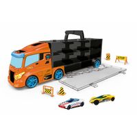 Hot Wheels transporterkoffer inclusief 2 Hot Wheels auto's - thumbnail