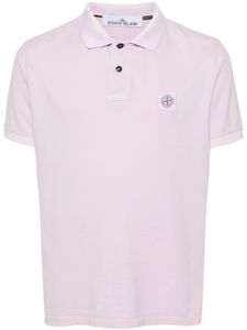 Stone Island polo à patch logo - Rose