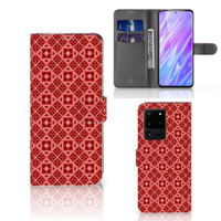 Samsung Galaxy S20 Ultra Telefoon Hoesje Batik Rood