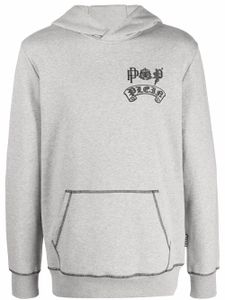 Philipp Plein hoodie à logo imprimé - Gris