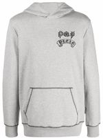 Philipp Plein hoodie à logo imprimé - Gris