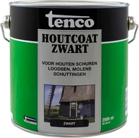 Tenco Houtcoat Zwart - thumbnail