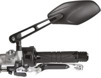 CHAFT Naughty MX Zwart, Spiegels voor de moto, (links) CHAFT Naughty MX Zwart, Spiegels voor de moto, (links)