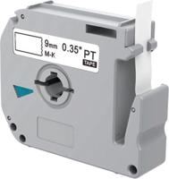 Huismerk Label Tape voor Brother M-K221 | 9mm x 8 m | Zwart op Wit - 1 stuk