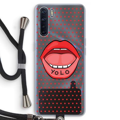 Yolo Denise: Oppo A91 Transparant Hoesje met koord