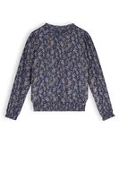 NoBell Meisjes blouse print - Tipi - Navy blauw - thumbnail