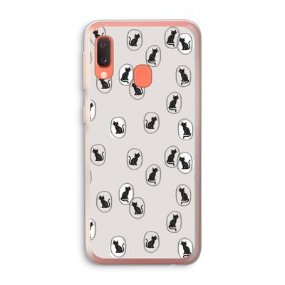 Miauw: Samsung Galaxy A20e Transparant Hoesje