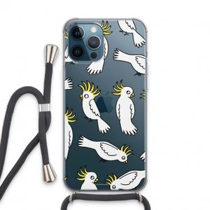 Papegaai: iPhone 13 Pro Max Transparant Hoesje met koord