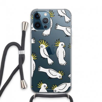 Papegaai: iPhone 13 Pro Max Transparant Hoesje met koord
