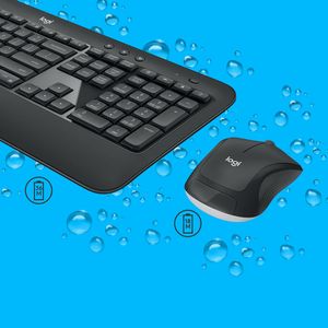 Logitech Advanced MK540 toetsenbord Inclusief muis USB QWERTY Nederlands Zwart, Wit