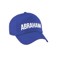 Abraham cadeau pet /cap blauw voor heren   -