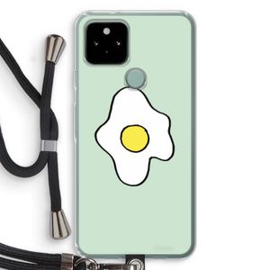 Spiegelei: Pixel 5 Transparant Hoesje met koord