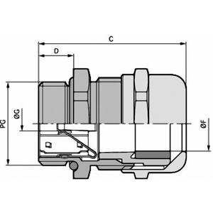 LAPP 53112320 Wartel PG11 Messing Messing 50 stuk(s)