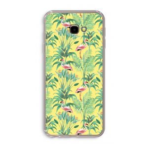 Flamingo party: Samsung Galaxy J4 Plus Transparant Hoesje