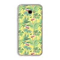 Flamingo party: Samsung Galaxy J4 Plus Transparant Hoesje