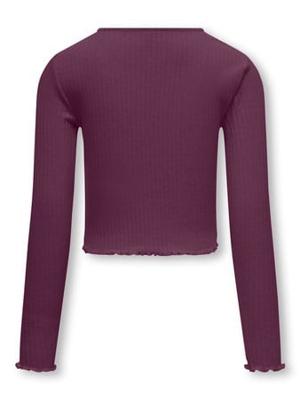Kids ONLY winter top meisjes - paars - KogNella - stretch fit, longsleeve